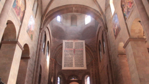 Mainz Cathedral unveils world’s 'largest Bible page' to honor Gutenberg