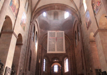 Mainz Cathedral unveils world’s 'largest Bible page' to honor Gutenberg