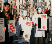 Faith groups and disability advocates rally against assisted dying bill in London