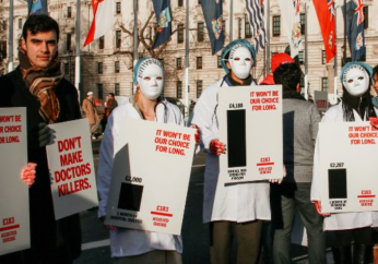 Faith groups and disability advocates rally against assisted dying bill in London