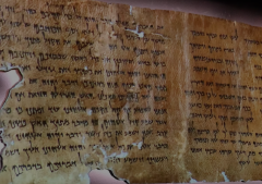 Eight newly installed Dead Sea Scrolls on display at Ronald Reagan Presidential Library in California, U.S.