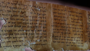 Eight newly installed Dead Sea Scrolls on display at Ronald Reagan Presidential Library in California, U.S.