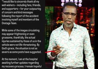 Jamaican TV presenter Winford Williams survives dramatic car crash, praises 'God’s grace' that injuries are not severe