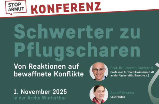 StopArmut conference in Switzerland to address conflict resolution and peacebuilding