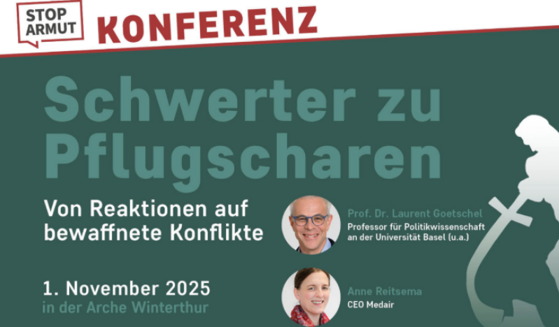 StopArmut conference in Switzerland to address conflict resolution and peacebuilding
