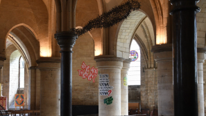 Canterbury Cathedral graffiti installation draws criticism from J.D. Vance, Elon Musk, and UK church leaders