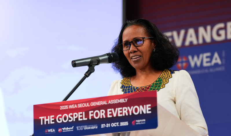 Dr. Seble Daniel calls believers to live out reconciliation at WEA General Assembly opening devotional