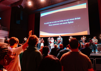 Mass worship celebration event with 500 evangelical churches held in France