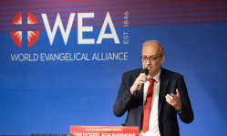 'Grace brings us all close to God — and makes us one,' says Botrus Mansour in devotional on final day of WEA Assembly