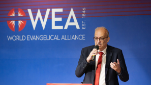 'Grace brings us all close to God — and makes us one,' says Botrus Mansour in devotional on final day of WEA Assembly