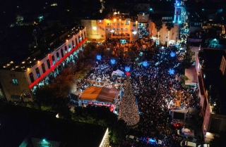 Bethlehem marks return of Christmas celebrations with packed tree lighting event