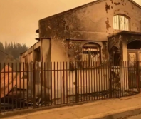 Churches among buildings destroyed by wildfire in southern Chile