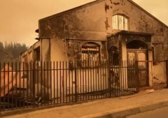 Churches among buildings destroyed by wildfire in southern Chile