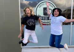 A café owner in the transformation business