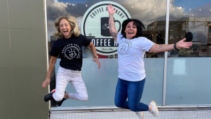 A café owner in the transformation business