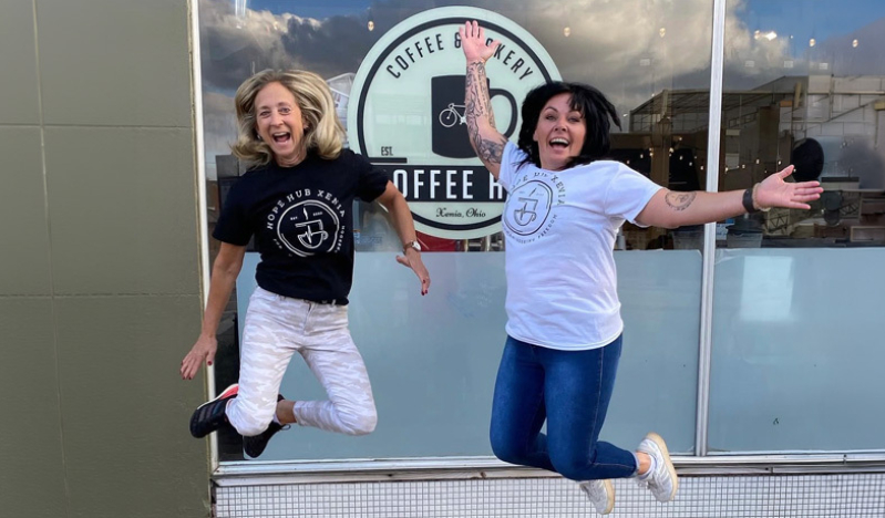 A café owner in the transformation business