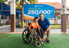 Joni and Friends donates 250,000th wheelchair to Thai girl