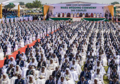 Nigeria governor supports mass wedding for 300 Muslim and Christian couples to help overcome financial burdens