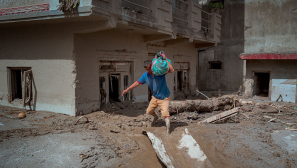Nepali churches reach cut-off valleys by mountain bike as Himalayan floods leave hundreds dead
