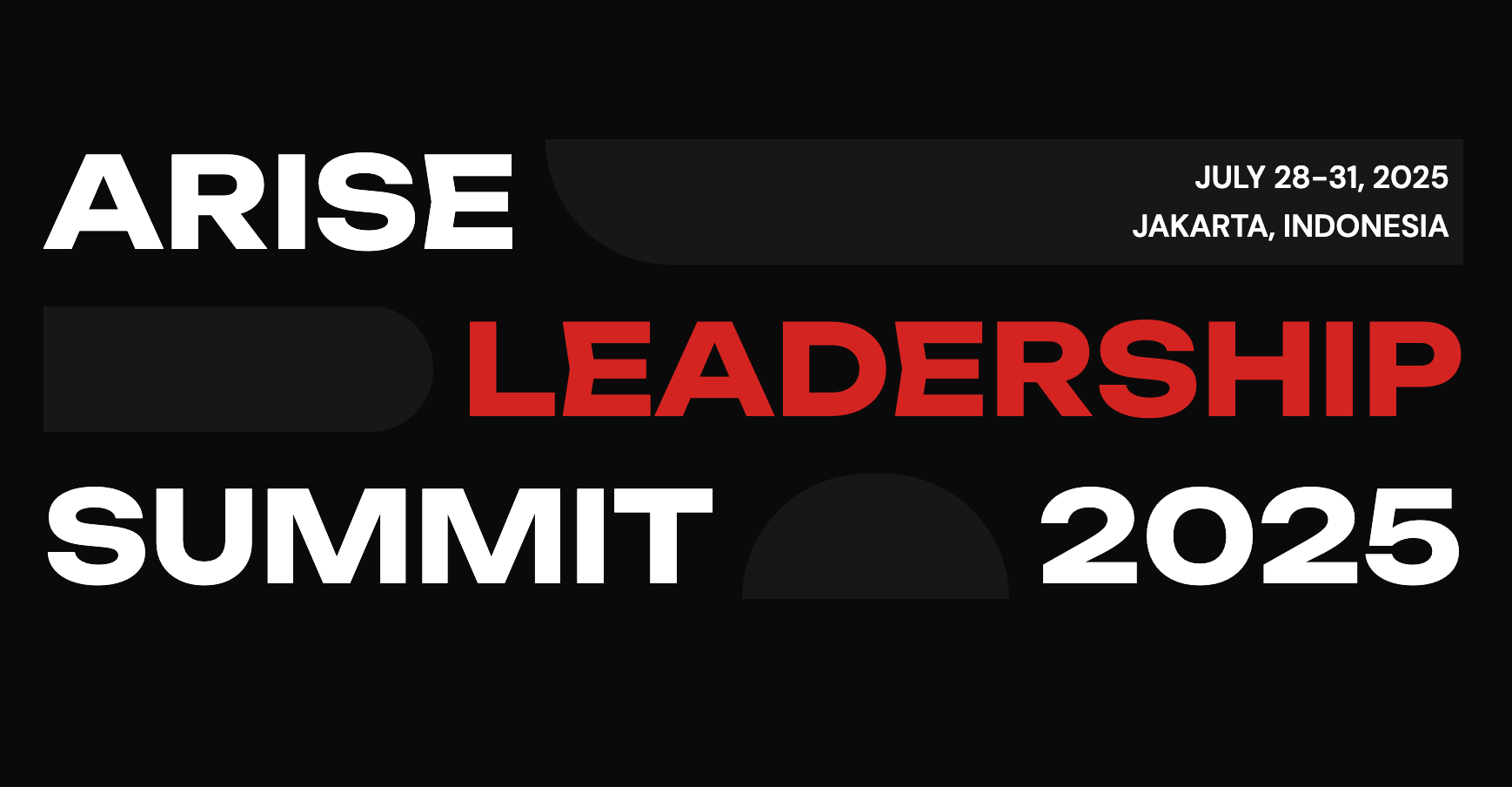 Arise Asia Leadership Summit 2025 (Jakarta, Indonesia)