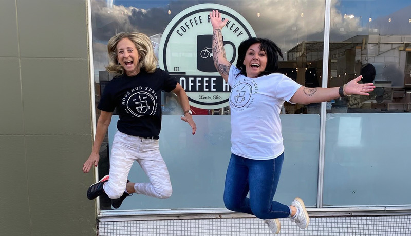 A café owner in the transformation business