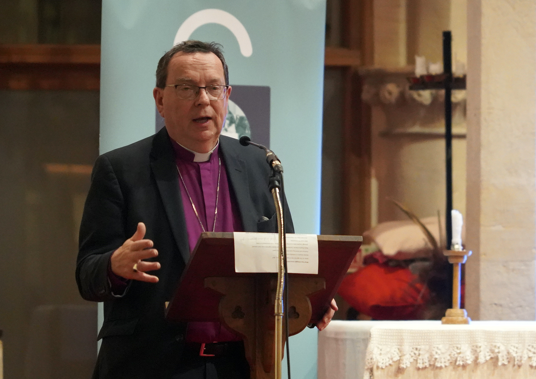 'Freedom of religion must be for everybody,' Bishop Mounstephen says, calling it a test for societies